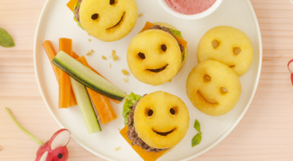 MINIBURGERS MET KID SMILES